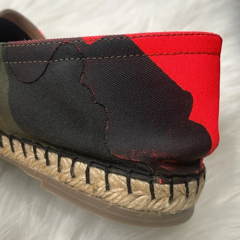 VALENTINO Neon Camo Espadrilles